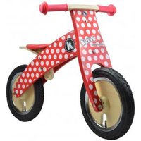 Kiddimoto Kurve Balance Bike - Red Dotty