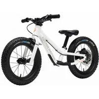 "Kids Ride Shotgun Dirt Hero 14" Balance Bike With Brake - 2024" - White