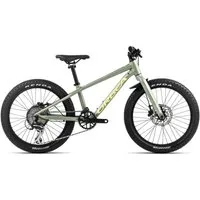 Orbea MX 20 Team Disc Kids Bike - 2024 - Metallic Green Artichoke (Matt) - Yellow (Matt)