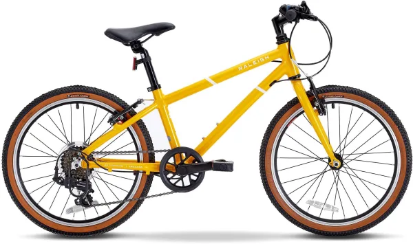 Raleigh Pop Junior Hybrid Bike - Yellow - 20 Inch Wheel