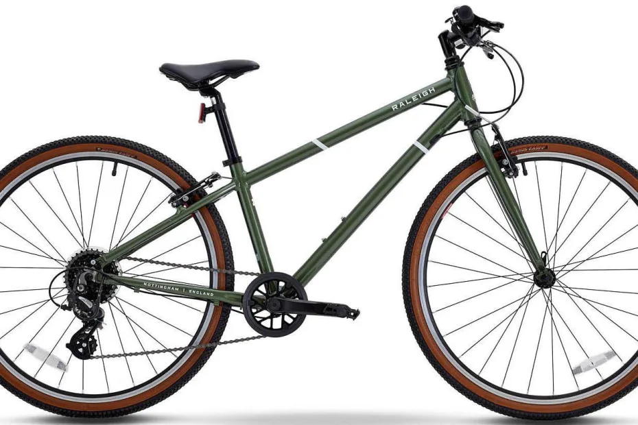 Raleigh Pop Junior Hybrid Bike - Khaki - 26 Inch Wheel