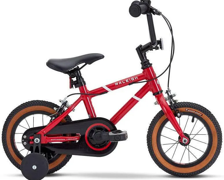 Raleigh Pop Kids Bike - Red - 12 Inch Wheel